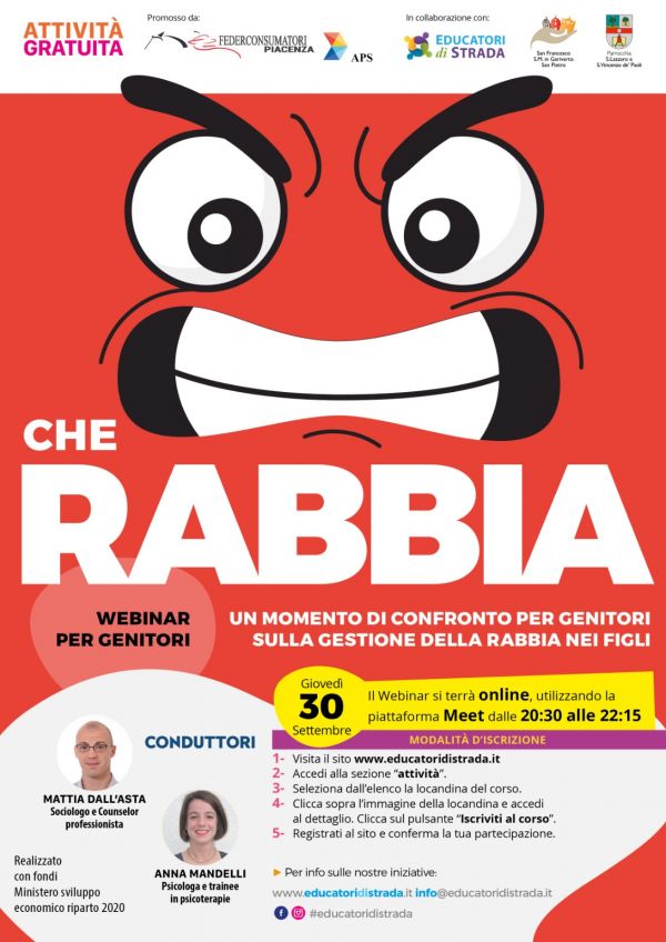 Che rabbia!  Educatori di Strada